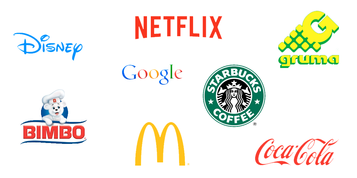 Logos de grandes empresas